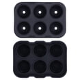 thumbnail image 2 of Ice Cube Container Silicone Black Ice Cube Tray Easy Demolding for Restaurant, 2 of 8
