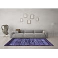 thumbnail image 3 of Ahgly Company Indoor Rectangle Abstract Blue Modern Area Rugs, 7' x 9', 3 of 4