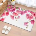 thumbnail image 3 of Spring Floral Front Door Rugs 2x3 ft Pink Flower Green Leaves Small Rug for Entryway Non Slip Washable Bathroom Door Mat Absorbent Floor Mat for Indoor Entrance, 3 of 9