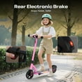 thumbnail image 6 of SANOPY 150W Electric Scooter for Kids, 3 Speeds Adjustable, Max Load 132lbs, LED Visible Display for Kids Ages 6-14,Ideal Gifts for Kids, 6 of 9