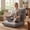 Grey, variant on CONCETTA 14-Position Adjustable Floor Chair with Memory Foam, Folding Gaming Chair & Sleeper Bed, Grey