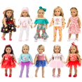 thumbnail image 1 of Set de ropa para muñecas ZQDOLL para muñeca americana de 18 pulgadas con 19 piezas, 1 of 9