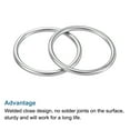 thumbnail image 5 of 40mmx48mm Dia 304 Stainless Steel O Ring Seamless Welded O-Ring for DIY 10 Pack, 5 of 5
