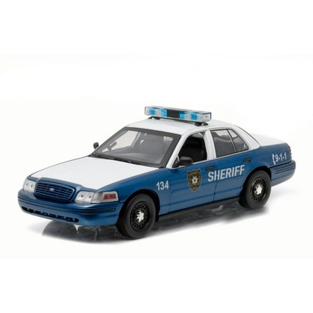 Walking Dead 2001 Ford Crown Victoria Police Interceptor - Greelight 12957 - 1/18 Scale Diecast Model Toy Car
