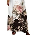 thumbnail image 4 of DYMADE Women Summer Short Sleeve Maxi Floral Print Classic Dress, 4 of 4