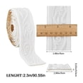 thumbnail image 3 of 90 Inch Peel and Stick Crown Molding, White Adhesive Flexible 3D Wall Trim, Decorative Border for Walls, Baseboard, Edging, and Home Decor, 3 of 4