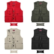Fishing Photography Vest Summer Multi Pockets Mesh Jackets Quick