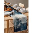 thumbnail image 2 of Table Runner Abstract White Blue Table Decoration for Kitchen Dinning Simple Style Table Decoration for Indoor Outdoor Party Wedding Decor 13x90inch, 2 of 7