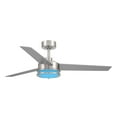 thumbnail image 6 of Cassini 52 in. LED Indoor/Covered Outdoor Brushed Nickel Smart Ceiling Fan with Light Kit and Remote Control, 6 of 19