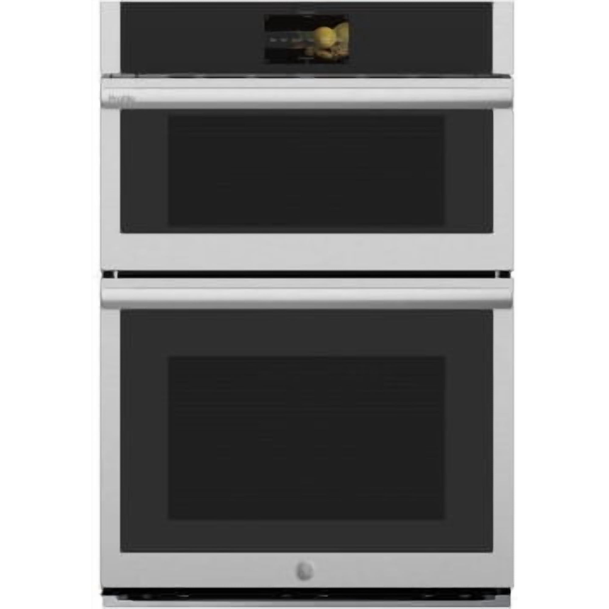 GE 30 Inch Combination Double Wall Oven with 4.7 cu. ft. Convection Oven, 1.7 cu. ft. Advantium® Speedcook Oven PT9900SWSS