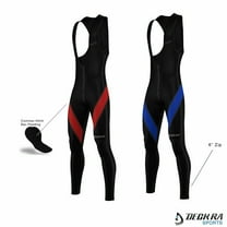 "Winter Thermal Men's Cycling Bib Tights | 3D Padded Trouser for Bicycle Biking | Lightweight Bike Wear"