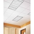 thumbnail image 2 of Fluorescent Light Covers for Ceiling Lights 3 Pack, Grey Botanical Magnetic Classroom Light Covers 4x2 Feet, Summer Botanical Leaf Vertical Stripes Fluorescent Ceiling Filters for Office Classroom, 2 of 7