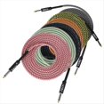 thumbnail image 2 of Cable de Guitarra, Cable para Instrumentos Musicales, Cable de Audio para Bajos, Cable con Reducción de Ruido (6 Metros), Color Rosa y, 2 of 6