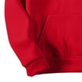 thumbnail image 5 of Resicozy Mens Hoodies Pullover Long Sleeve Casual Fashion Sweatshirts Winter Solid Color Hooded Tops with Pocket Red XL, 5 of 7