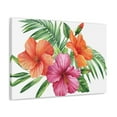 thumbnail image 5 of Hibiscus Flowers Painted in Watercolor Flower Canvas Wall Art for Home Decor Ready-to-Hang, 5 of 18