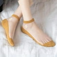 thumbnail image 3 of Lolmot Socks for Women Fashion Women Mesh Light Thin Exquisite Socks Daisy Embroidery Breathable Patchwork Comfty Female Stockings, 3 of 5