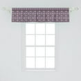 thumbnail image 2 of Ambesonne Art Deco Valance Pack of 2, Curvy Edged Squares, 54"X12", Pale Pink Lavender, 2 of 4