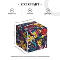 thumbnail image 4 of Lsque Rock Music Printed Tissue Box Cover Holder, Facial Paper Organizer Dispenser,Square with Bottom Belt, PVC Leather Decorative Organizer, 4 of 8