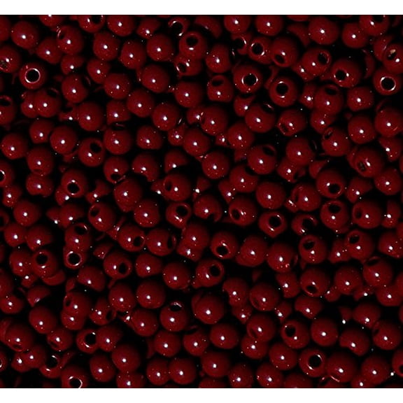 JOLLY STORE Crafts Maroon 6mm Round Beads