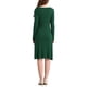 thumbnail image 3 of INSPIRAR Vestidos de Suéter de Color Contrastante para Mujeres, de Manga Larga, Vestido Midi de Punto en Corte A, L Verde, 3 of 5