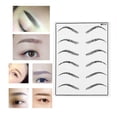 thumbnail image 3 of Jumpingount 5 piezas de práctica de cejas, piel de 1mm, maquillaje permanente de doble cara, sin tinta, hojas de pieles de entrenamiento, accesorios Mejoradores de cejas y pestañas, 3 of 6