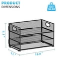 thumbnail image 3 of Organizador de Papel Marbrasse de 3 Niveles con Malla y Asa, 3 of 6