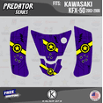 thumbnail image 3 of Kalair GFX Graphics Kit for Kawasaki ATV KFX50 (2003-2006) Predator Series, 3 of 5