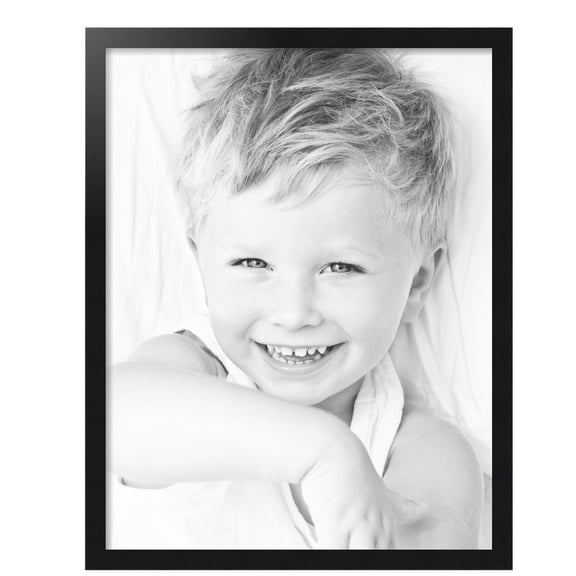 ArtToFrames 24x31 inch Black Steel Picture Frame, Black MDF Poster Frame (4639)