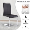 thumbnail image 3 of Sumdeal Modern Dining Chairs Set of 6,Modern Dining Chairs with Metal frame leg with High Density Sponge Leather,Dining Chairs for Dining Room,Kitchen,Living Room, 3 of 8