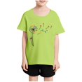 thumbnail image 2 of TFEOQRY Children Girls and Boys Trendy T-Shirt Printed Round-Neck Comfortable Loose T-Shirt Short Sleeve Blouse Casual Tops, 2 of 7