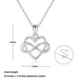 thumbnail image 2 of TURANDOSS Mothers Gifts Necklace for Mom 925 Sterling Silver Necklace for Women Heart Necklace for Mother, 2 of 7