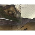 thumbnail image 3 of Ambesonne Rustic Quilted Coverlet 3 Pcs, Battered Stone House, Queen Size, Multicolor, 3 of 4