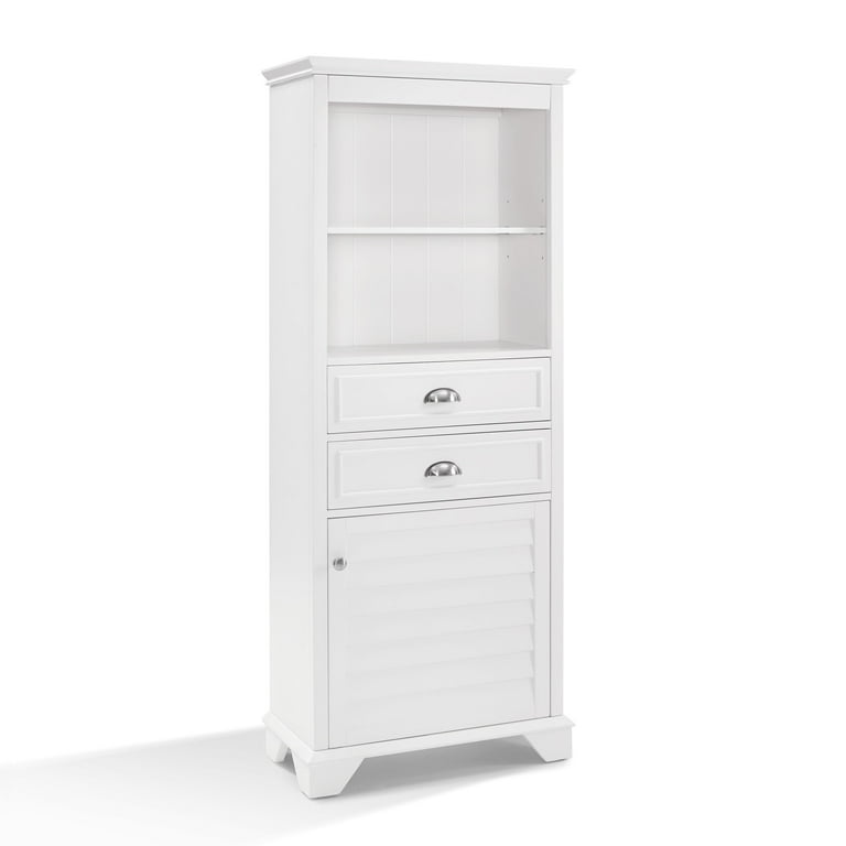 Crosley Lydia Contemporary Linen Cabinet in White