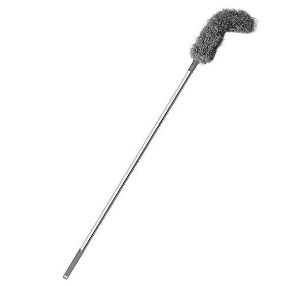 LEFU Telescopic Gutter Cleaning Brush 8.2Ft Extendable Pole Roofing Tool Guard Cleaner for Home Improvement No Ladder Needed Bendable Brush Head