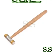 Gold Smith Hammer Brass And Nylon Wooden Handle