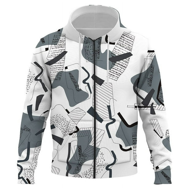 Sudadera con capucha y cremallera 3D con estampado de lujo para hombre, nueva sudadera con capucha para otoño de 2024, sudadera con capucha de marca, chándal de moda, abrigo de calle para hombre, ropa