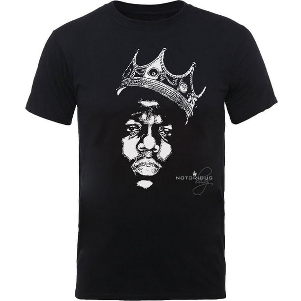 Notorious B.I.G. - Camiseta Corona para Adultos Unisex (Negro)