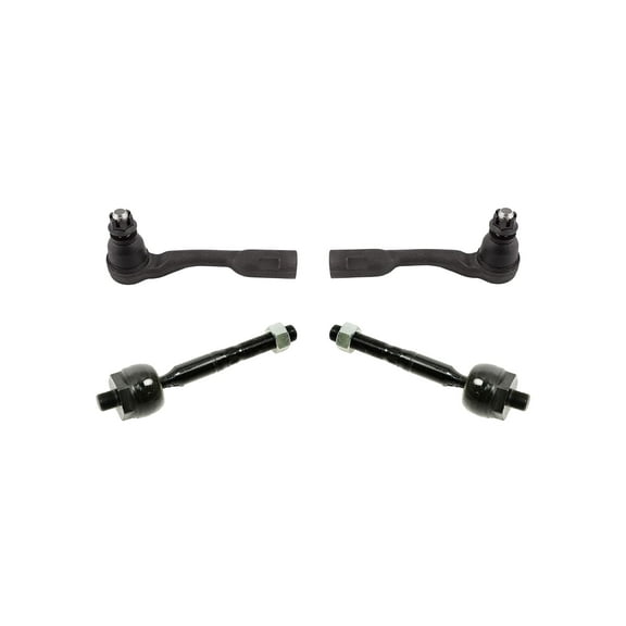 2 Inner Tie Rod Ends   2 Outer Tie Rod Ends Passenger & Driver Steering Kit Fits Toyota Sequoia 2003-2007 All Models Toyota Tundra 2003-2006 All Models
