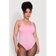 thumbnail image 2 of Womens Plus Size Trendy Seamless Square Neck Shelf Bra Bodysuit, 2 of 5