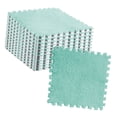 thumbnail image 2 of Plush Floor Mat Tiles By NestledNature: 10pcs Plush Puzzle Foam Mat Tiles, Fluffy And Cuttable, Anti-Slip Interlocking Carpet Tiles, 2 of 8