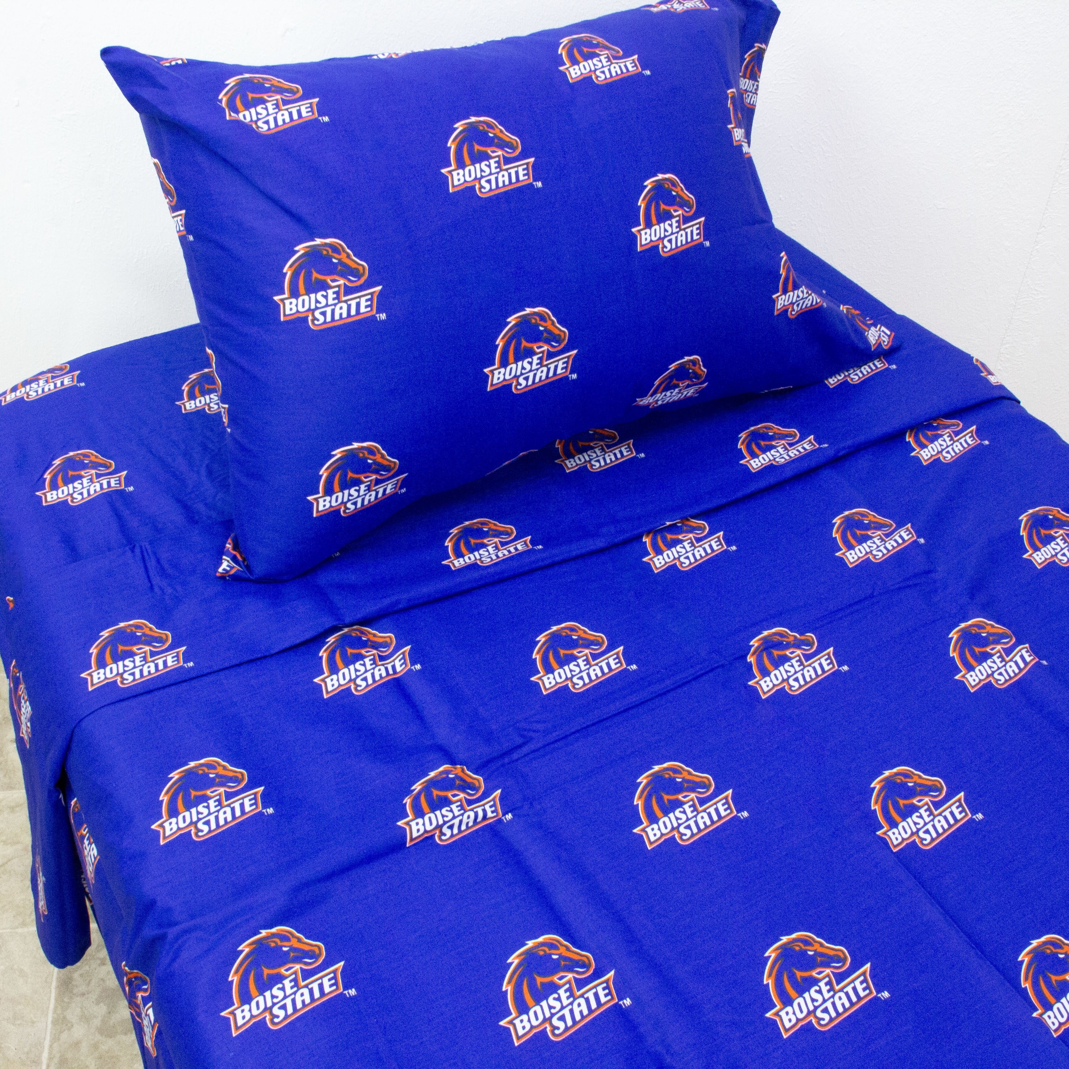 Boise State Broncos 100% Cotton Sheet Set King