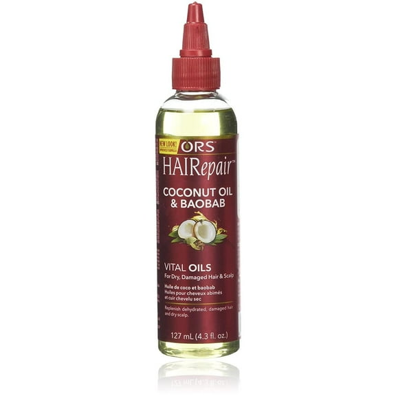ORS Hairepair Coconut Oil and Baobab Vital Oils For Dry, Damaged Hair And Scalp, 4.3 Oz.