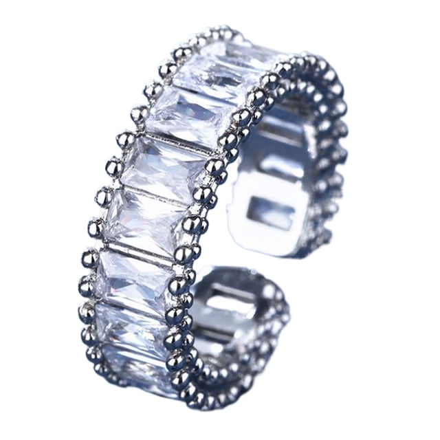 Guardurnaity Anillo de bodas de moda Anillos ajustables de cobre Regalos Anillo llamativo para niñas Anillo de apertura de moda Ropa, zapatos y accesorios Miscelánea