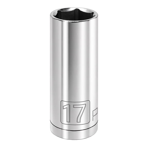 Powerbuilt 3/8 Inch Drive x 17 MM 6 Point Deep Socket - 641217