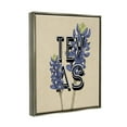 thumbnail image 5 of Stupell Industries Texas State Flower Bluebonnet Plant Sprigs Typography Graphic Art Luster Gray Floating Framed Canvas Print Wall Art, Design by Daphne Polselli, 5 of 5