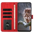 thumbnail image 3 of For iPhone 16e Case Owl Imprinted PU Leather Wallet Phone Cover with Wrist Strap - Green, 3 of 5