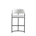 thumbnail image 6 of Manhattan Comfort Augusta Barstool with Metal Base in White - Set of 3, 6 of 11
