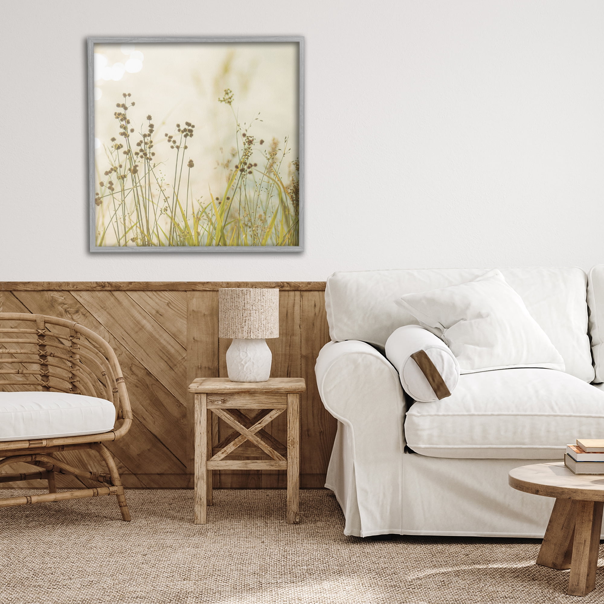 Stupell Industries Country Afternoon Walk Gray Framed Giclee Art, design by Erin Marie