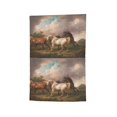 thumbnail image 6 of Wukai Three Horses Oil Painting Print Garden Flag 12.5x18 Inch Double Sided Sun-resistant Rain-resistant, Wrinkle-resistant Colorfast(Only Flag), 6 of 7