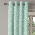 thumbnail image 3 of Ambesonne Pearls Grommet Curtain, Abstract Nautical Motifs, 50" x 54", Almond Green White, 3 of 6